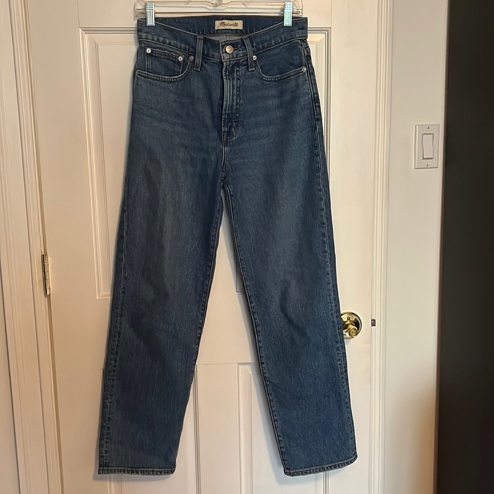 Madewell Perfect Vintage Straight Jean size 26 medium wash worn once